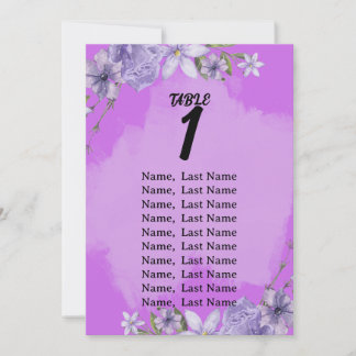 Sittkort för Bröllop i skript Inbjudningar