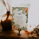 Sittkort för Citrus Orchard Boho Botanical Bord Bordsnummer<br><div class="desc">Bord-kort förbättrar utseendet på din matta och sätter den avslutande beröringen på din speciella dag. Skriv ut personlig på namn eller siffror på borden. Utskrift på dubbla ingår i pris. Lägg till anpassningsbarnas ordalydelse i den här designen genom att använda rutorna "Redigera den här designmallen" på objektets höger eller klicka...</div>
