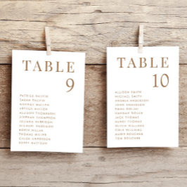 Sittkort för sätesdiagram i elegant Bröllop i Guld Inbjudningar