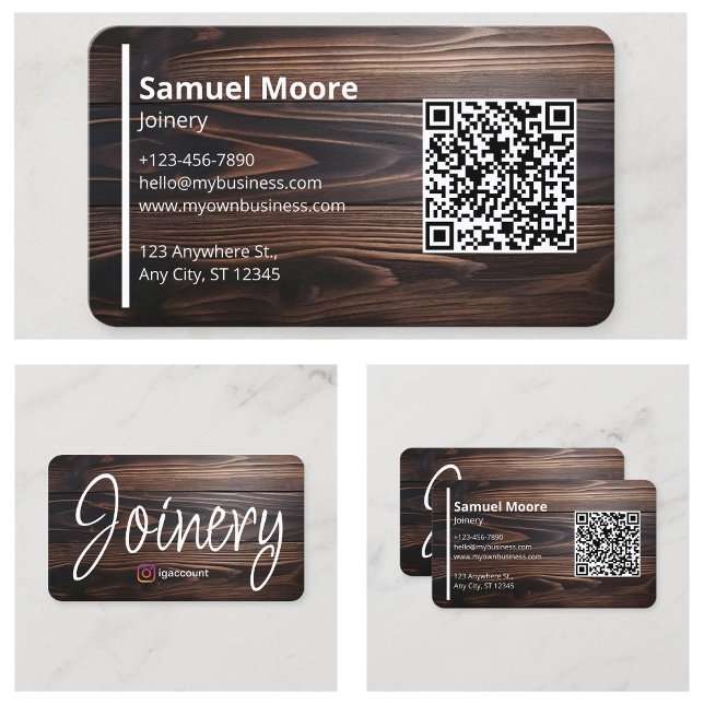 Sittmaskineriarbeten Besök Visitkort (Carpenter Woodworking Joinery Visit Business Card
)