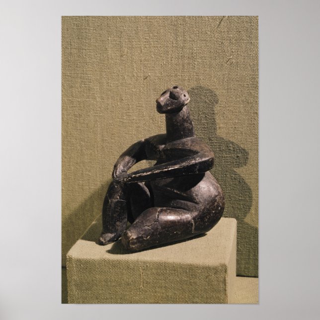 Sittmöss, figur, 3500-2500 BC Poster (Framsidan)
