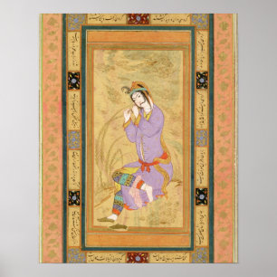 Sittmöss som klämmer in hennes hår i ringletter, f poster