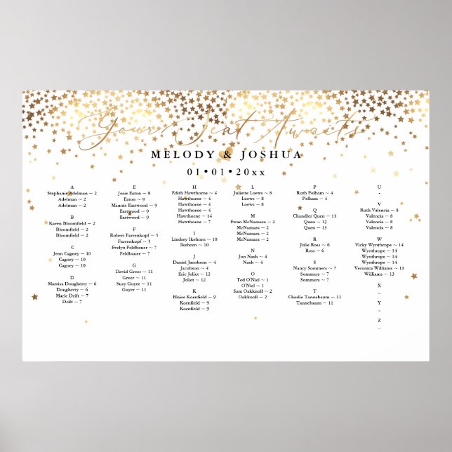 Sittmöss, STARS SATCHART, ALPHA Poster (Framsidan)