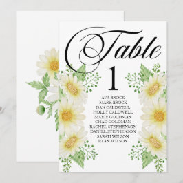 Sittplan Bordskort Vacker Kalligrafi