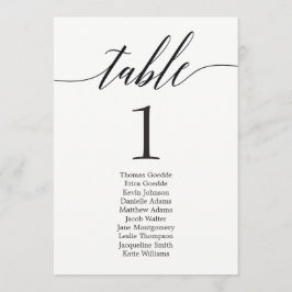 Sittplan Individuell Bordskort Modernt Skript