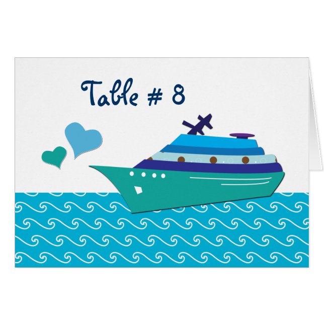 Sittplatser för kryssningsfartyg i Frakt Bord Hälsningskort (Framsidan Horizontal)