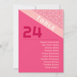 Sittplatskort för Ro Red Bröllop Inbjudningar