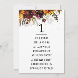 Sittplatskort för Sol och Vin Bröllop Meddelande