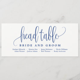 Sittplatsskylt för huvudbord - Vacker kalligrafi i Inbjudningar