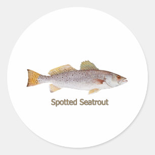 Sittrout (med titel) runt klistermärke