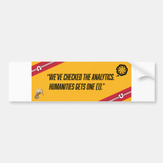 Situationen för den humanistiska studentorganisati bildekal