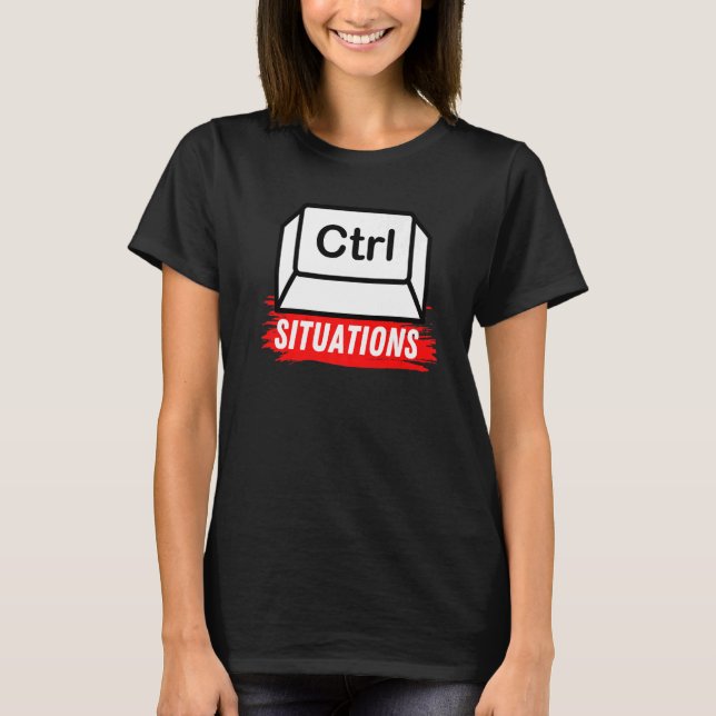 Situationen under kontroll Awesome Sarcastic Meme  T Shirt (Framsida)