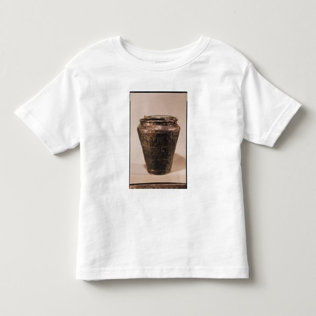 Situla med tre dekorativa musikband för repousse tee (Framsida)