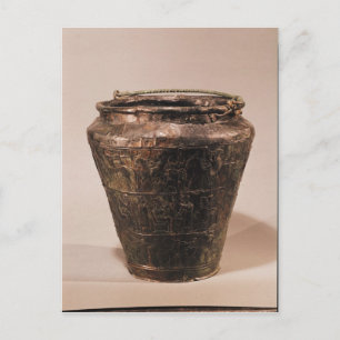Situla med tre repousse dekorativa band vykort