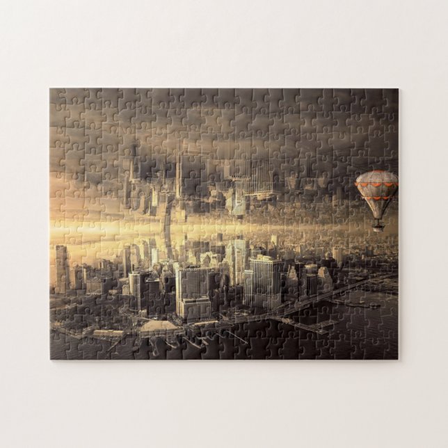 Sity FantasyJigszle Puzzle Pussel (Horisontell)
