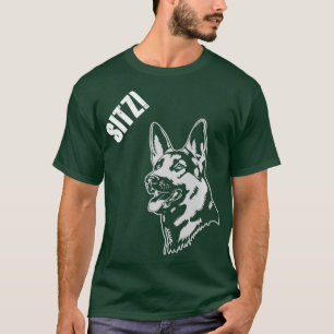 Sitz Schutzhund Protection hund på tyska Hund T Shirt