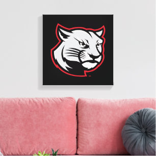 SIUE Cougars Canvastryck