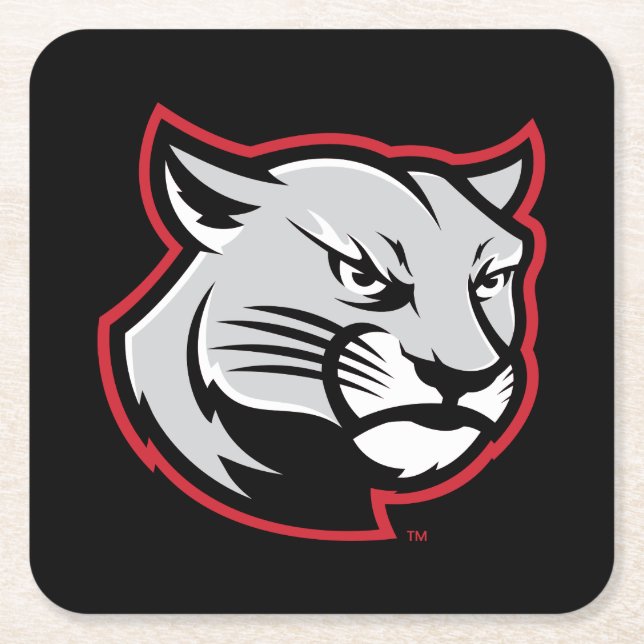 SIUE Cougars Underlägg Papper Kvadrat (Framsidan)