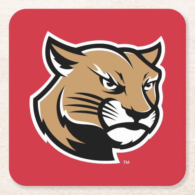 SIUE Cougars Underlägg Papper Kvadrat (Framsidan)