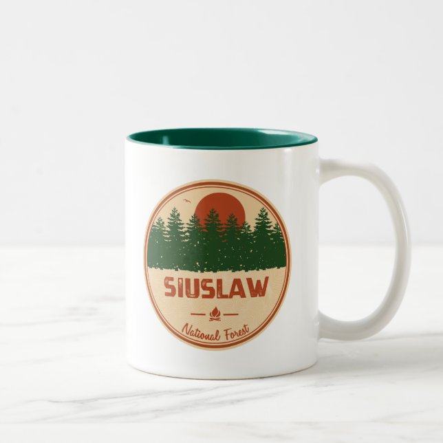 Siuslaw National Forest Två-Tonad Mugg (Höger)
