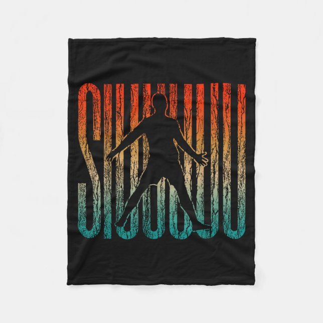 Siuuu Funny Soccer Football Boys Men Women Soccer  Fleecefilt (Framsidan)