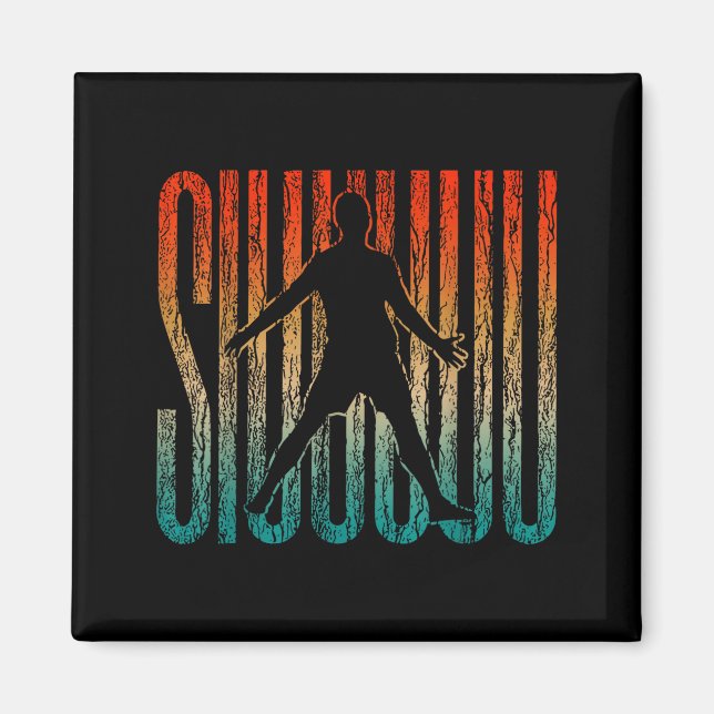 Siuuu Funny Soccer Football Boys Men Women Soccer  Magnet (Framsidan)