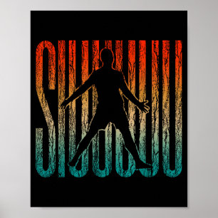 Siuuu Rolig Fotboll Pojkar Män Kvinnor Fotboll Poster