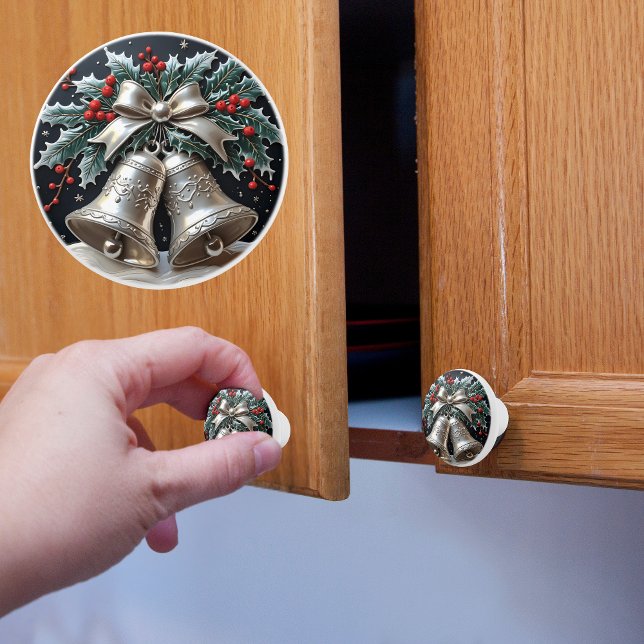 Siver Klockor och Holly jul Knopp (Skapare uppladdad)