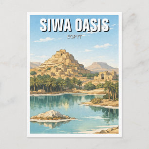 Siwa Oasis Egypten Resor Vykort