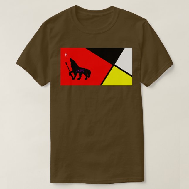 Siwanoy Nation Flagga T Shirt (Design framsida)