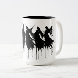 Six Dripping Shades – Haunted Ink Mug Två-Tonad Mugg
