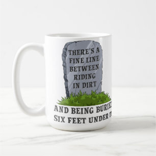 Six Feet Under Motocross Dirt Bike Rolig Mugg