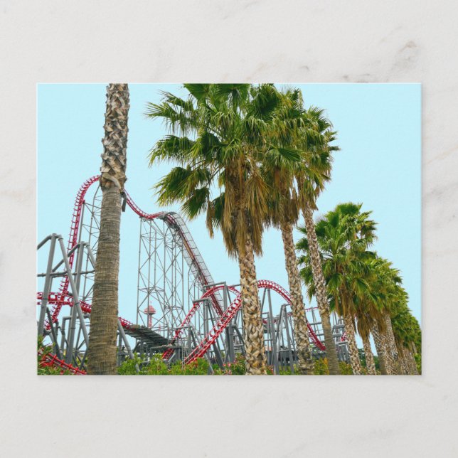 Six Flags Magic Mountain Vykort (Framsida)