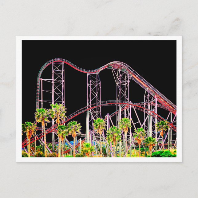 Six Flags Magic Mountain Vykort (Framsida)