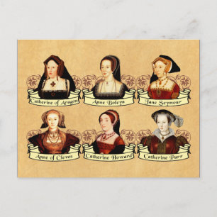 SIx-fruarna av Henry VIII Classic Vykort