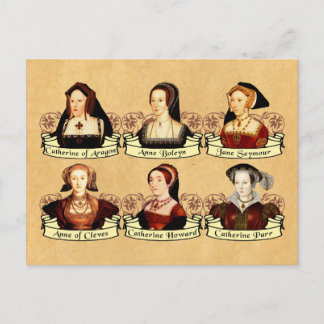 SIx-fruarna av Henry VIII Classic Vykort