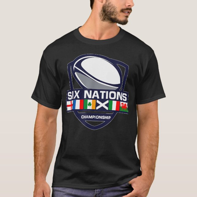 Six Nations Herr 65 T Shirt (Framsida)