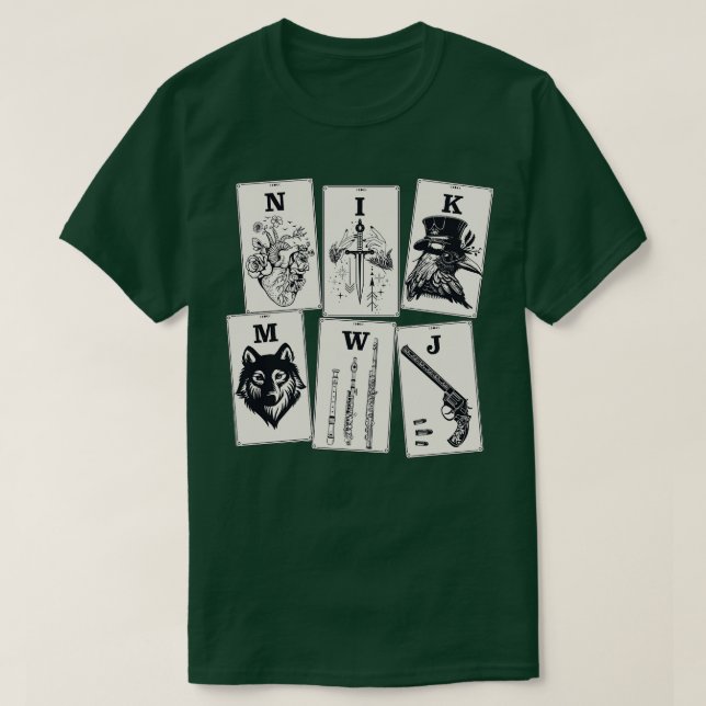 Six of Crows Ketterdam Crow Club 8 T Shirt (Design framsida)