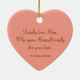 SIx Poor Clare Saints (SAU 027) Julgransprydnad Keramik