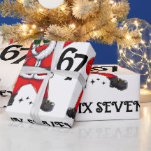 Six Seven 67 6 7 6-7 Meme Santa Dubbing Jul