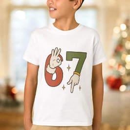 Six Seven 67 6 7 jul tomte alv meme T Shirt