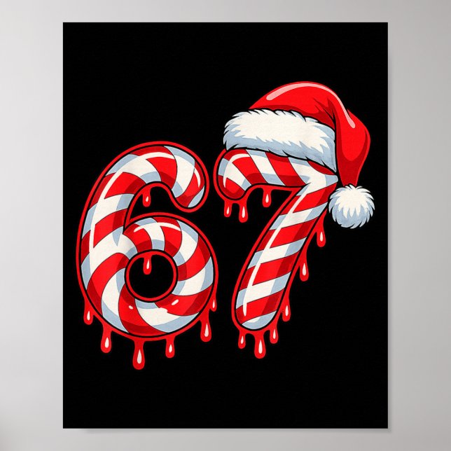 Six Seven 67 6 7 Kids 67 Boys Youth 6-7 Meme Candy Poster (Framsidan)