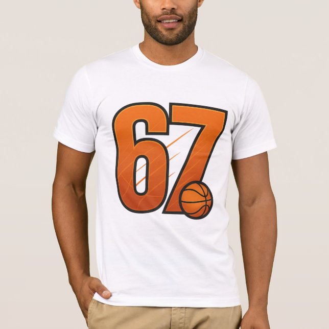  “Six Seven 67 Basketball Tee – Trendy Urban  (Framsida)