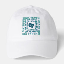 Six Seven 67 Blå Grafisk
