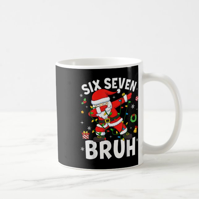 Six Seven 67 Gen Z Alpha Meme Bruh Jul Dabbi Kaffemugg (Höger)