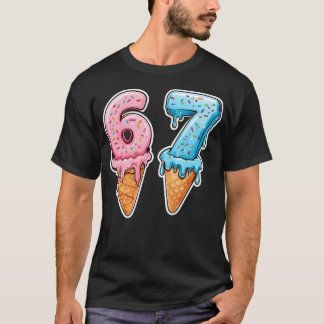 Six Seven 67 Glass Strömmande Sport Coola Meme T Shirt