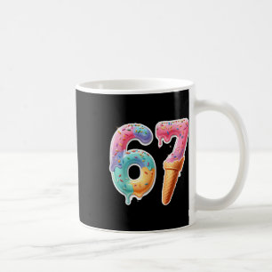Six Seven 67 Glasskremstroppar Sport Cool Meme Rol Kaffemugg