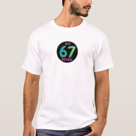 Six Seven 67 Logotyp Viral Meme t-shirt