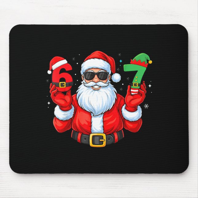 Six Seven 67 Meme 6 7 Elf Santa Christmas Pajamas  Musmatta (Framsidan)