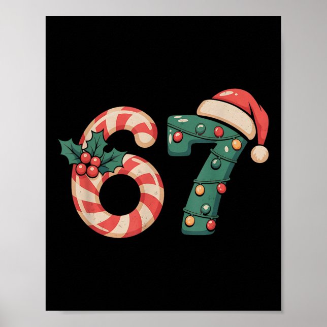 Six Seven 67 Meme Christmas  Poster (Framsidan)